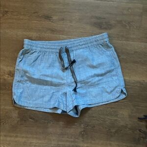 J. Crew Light Blue Athletic Shorts with Black Drawstring